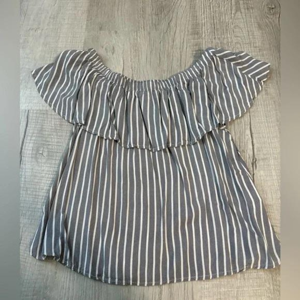 Striped Off-Shoulder Top